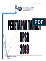 Kertas Kerja Penetapan Target Upsr 2019