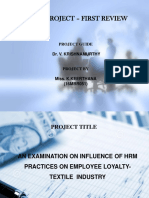 Main Project - First Review: Project Guide Dr. V. Krishnamurthy