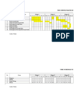 TIME SCHEDULE PRAKTEK KERJA LAPANGAN (PKL