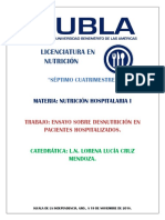 Ensayo Sobre Desnutrición Hospitalaria