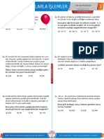 7.03 - Tam Sayı Problemleri Testi PDF