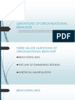 Limitations of Organizational