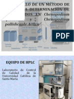 Desarrollo de Un Método de HPLC para Determinación