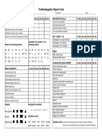 PreSchool Report Card Template