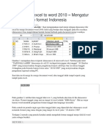 Mail Merge Excel To Word 2010 - Mengatur Field Date Ke Format Indonesia