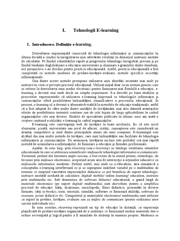 Aplicatii e Learning | PDF