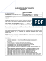 Course Profile: EL-304 Industrial Electronics Fall