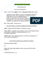 Programação - Dia D de Combate À Leishmaniose