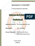 Informe General de La Practica Professional 2018