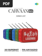 Saregama Carvaanmini2 0 Legend Songlist 1.0