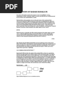 Detection of Radar Signals in