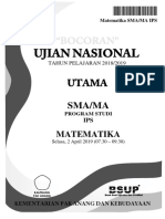 Bocoran Soal UN Matematika SMA IPS 2019 (Pak-Anang - Blogspot.com)