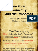 The Torah, Prehsitory, and Patriarchs