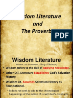 Wisdom Literature and Proverbs