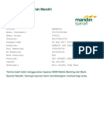 Transfer Bank Syariah Mandiri