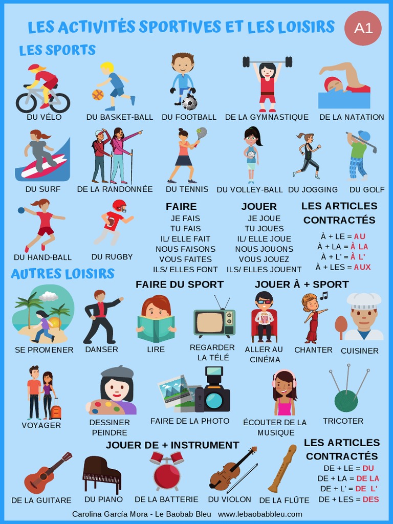 Les Loisirs Et Les Activités Sportives