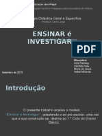 Ensinar É Investigar