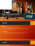 Beer, Wine and Spirits: Presented By: Mary Grace D. Velitario