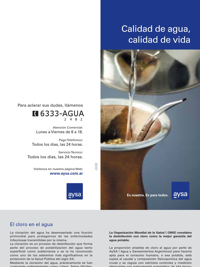Calidad de Agua - Calidad de Vida | PDF | Agua potable | Agua
