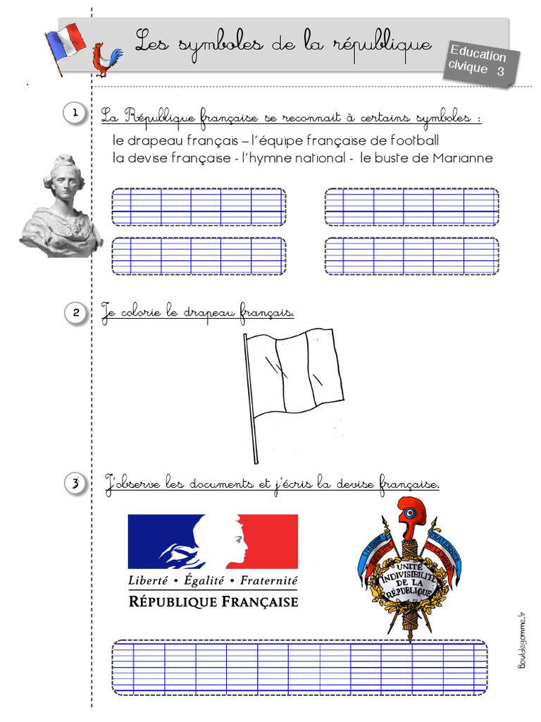 Les Symboles De La République Ce2 Pdf Les Symboles de La Re Publique Ter PDF | PDF | La Marseillaise | Chansons  patriotiques