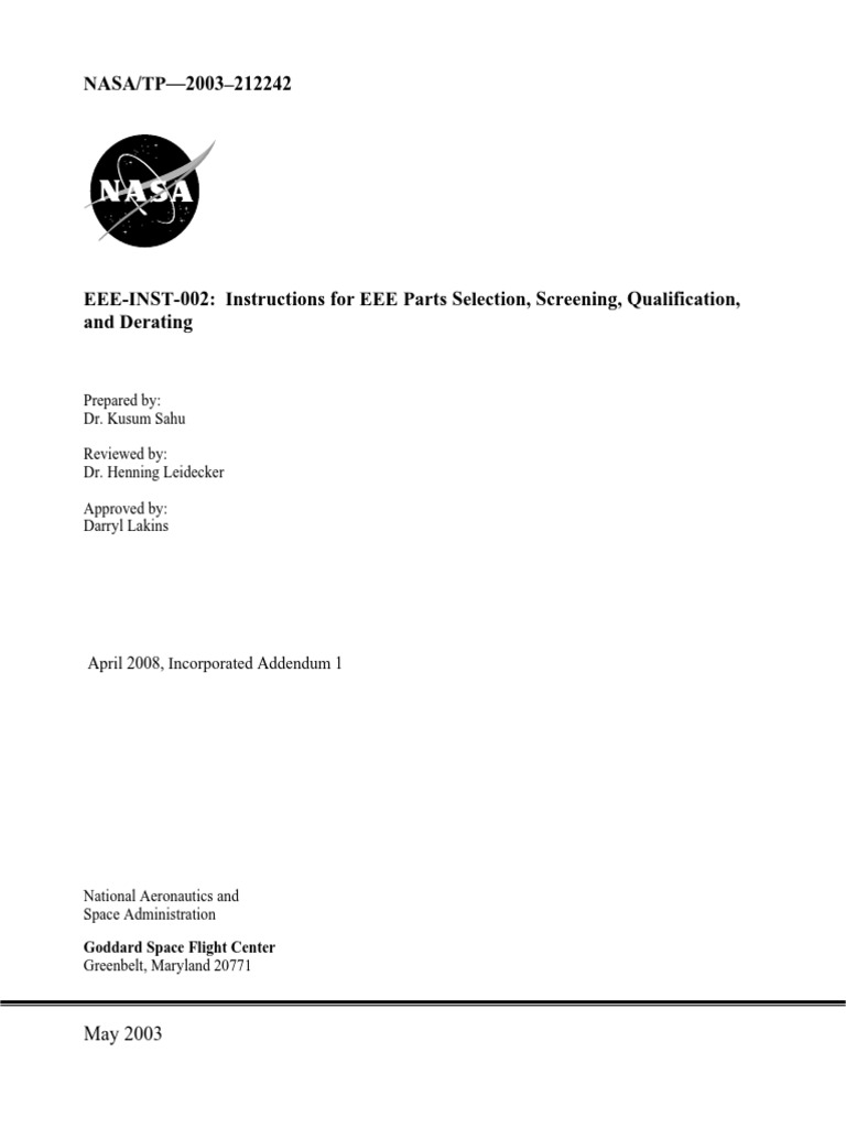 Eee Inst 002 Add1 | PDF | Reliability Engineering | Specification ...