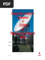 LTE Design Requirements - Coexistence With RAS - S-Band Radar