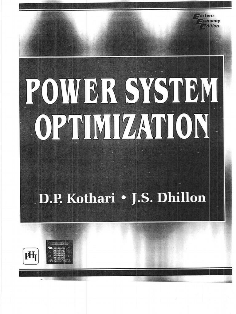 Power system optimization kothari pdf artificial intelligence