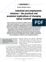 Between Industrial and Employment Relations - The Practical and Academic Implications of Changing Labour Markets