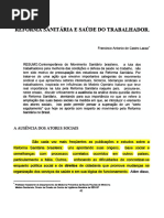 LACAZ - Reforma Sanitaria e Saúde do Trabalhador