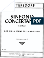 Sinfonia Concertante Per C.basso, Viola e Orchestra