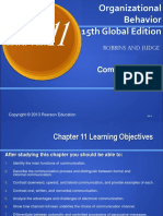 Organizational Behavior 15th Global Edition: Communication
