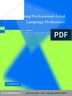 Developing Professional-Level Language Proficiency