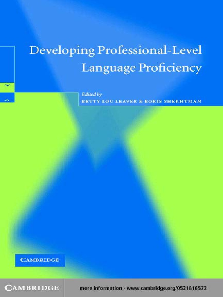 Bor Cosana Xxx - Developing Professional-Level Language Proficiency | Second ...