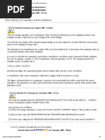 % Impedance of Power Transformer PDF