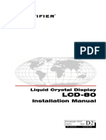Installation Manual: Liquid Crystal Display