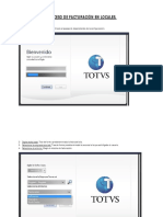 TOTVS V10 - Modelo de Facturacion en Locales