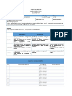 Evaluación Educación Física Secundaria