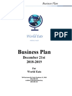 Business Plan World Eats