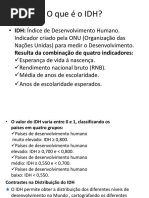 O que é o IDH