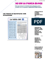 Cosquillitas en La Panza Blogs - Las Tablas de Multiplicar (Con Actividades)