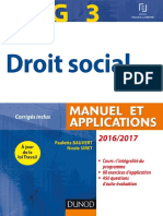 Droit Social Manuel Et Applications