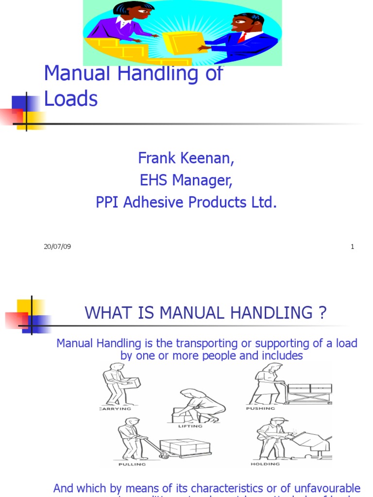 Manual Handling Training Overview | PDF | Vertebral Column | Vertebra