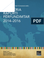 Shqipëria Raporti Përfundimtar 2014-2016: Mekanizmi I Raportimit Të Pavarur (MRP)