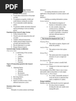 Objectives of The General Ledger System