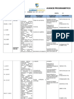 Avance Programático Temas Selectos Fisica I