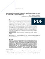 ConseJos Comunales en Venezuela_ Gestion y Participacion