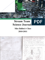 Stream Team Science Journals