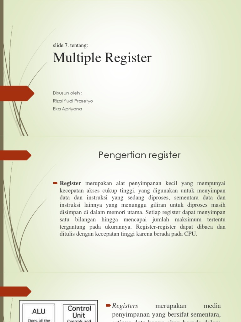 Multiple Register | PDF