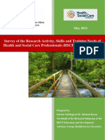 Survey of The Research Activity, Skills and Training Needs of Health and Social Care Professionals (HSCPS) in Ireland 2013