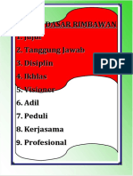 9 Nilai Dasar Rimbawan